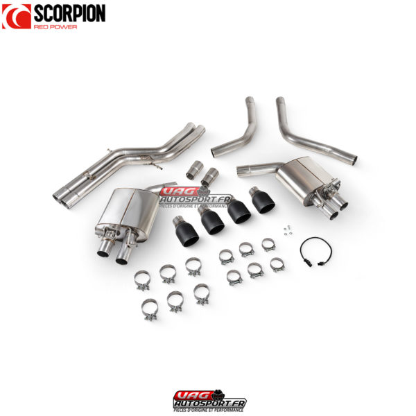 Catback sans intermédiaire et avec valves - Audi S6/S7 C7 - SAUS118C - Scorpion – Image 3