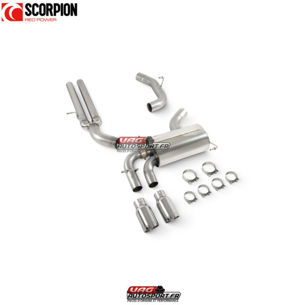 Catback sans résonnateur - Audi RS3 8P - SAUS114 - Scorpion – Image 3