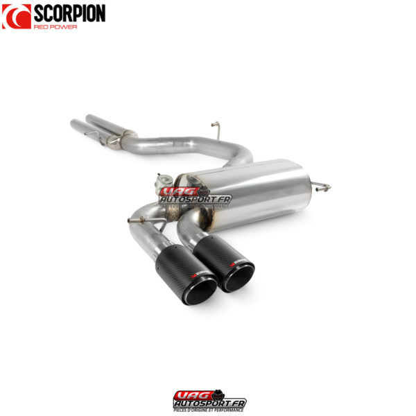 Catback sans résonnateur - Audi RS3 8P - SAUS114CF - Scorpion