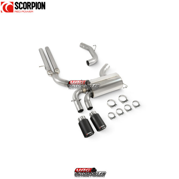 Catback sans résonnateur - Audi RS3 8P - SAUS114CF - Scorpion – Image 3