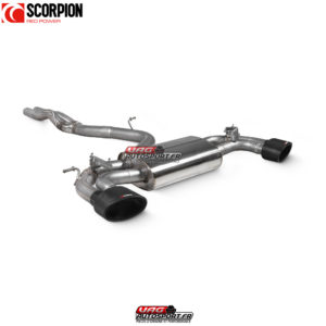 Demi ligne - cat-back non résonné avec valves - Audi RS3 8V Pre-Facelift - SAUS106CF - Scorpion