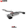 Demi ligne - cat-back non résonné sansvalves - Audi RS3 8V Pre-Facelift - SAUS107CF - Scorpion