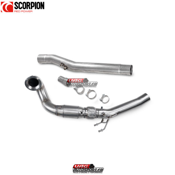Downpipe avec Cata Sport (GPF retiré) - Audi SQ2 21- (DNFC Engine Code) - SAUX119 - Scorpion – Image 2