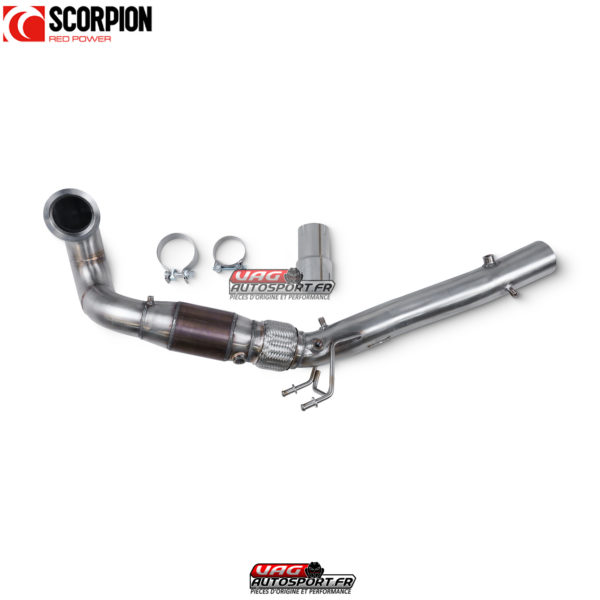 Downpipe avec catalyseur sportif haute performance - VW Polo GTI AW - SVWX061 - Scorpion – Image 2