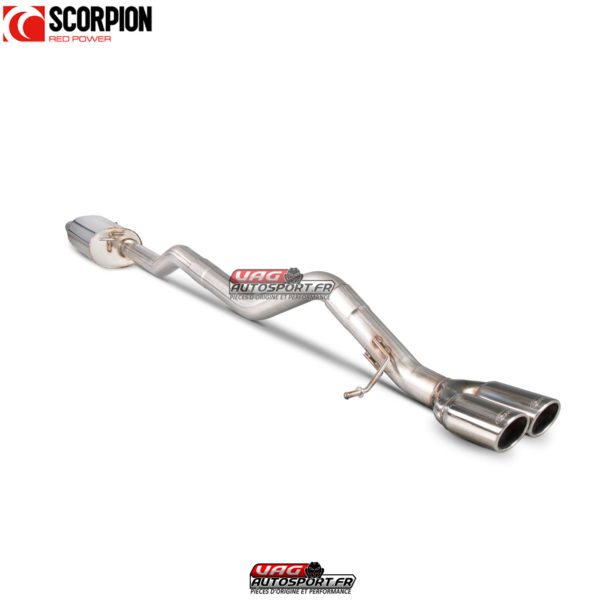 Système cat/DPF-back résonné - VW Transporter  T5 2.5TDi (03-09) / T5 2.0 (10-15) / T5 & T6 2.0 BiTDi (15-ON) SWB/LWD 2WD - SVW047 - Scorpion