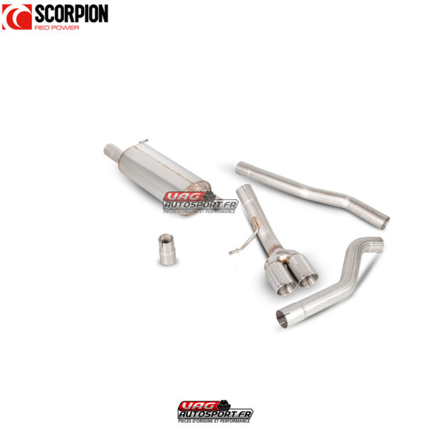 Système cat/DPF-back résonné - VW Transporter  T5 2.5TDi (03-09) / T5 2.0 (10-15) / T5 & T6 2.0 BiTDi (15-ON) SWB/LWD 2WD - SVW047D - Scorpion – Image 3