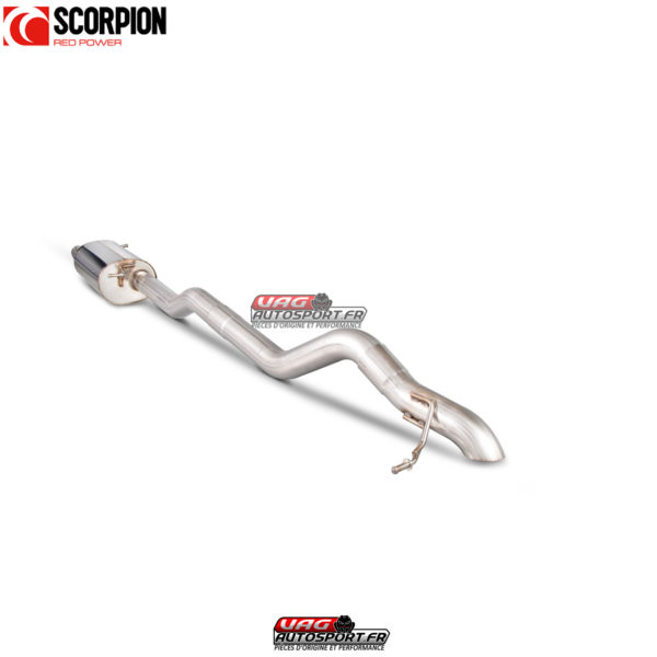 Système cat/DPF-back résonné - VW Transporter  T5 2.5TDi (03-09) / T5 2.0 (10-15) / T5 & T6 2.0 BiTDi (15-ON) SWB/LWD 2WD - SVW047S - Scorpion