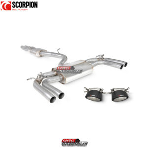 Catback (ligne après FAP) résonné avec valves - Audi RS3 8Y Sportback - SAU123CF - Scorpion