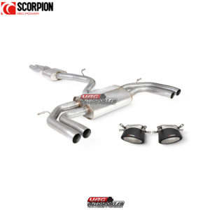 Catback (ligne après FAP) résonné sans valves - Audi RS3 8Y Sportback - SAU124CF - Scorpion