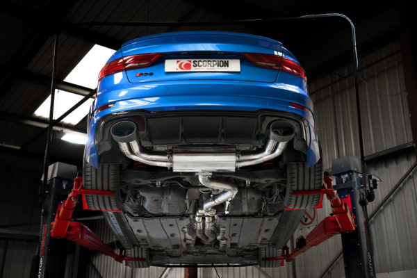 Catback non résonné sans valves - Audi RS3 Saloon 8V (GPF and Non-GPF models) - SAUS084CF - Scorpion – Image 6