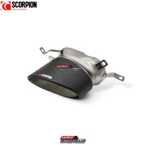 Sorties d'échappement en fibre de carbone Ascari RS 170 x 120mm (la paire) - Audi RS3 8Y Saloon - SAU115U - Scorpion