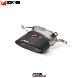 Sorties d'échappement en fibre de carbone Ascari RS 170 x 120mm (la paire) - Audi RS7 C7 - SAU117U - Scorpion