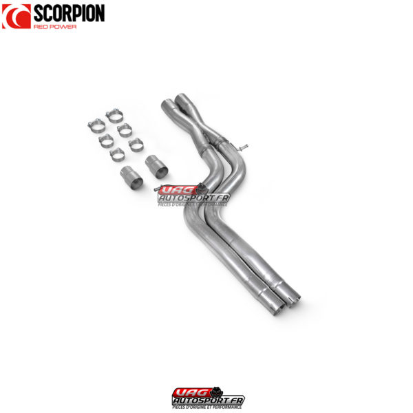 Suppression du silencieux central d'origine avec x-pipe - Audi S4 3.0 TFSI V6 Quattro & Avant B8/B8.5 - SAUP106 - Scorpion – Image 3