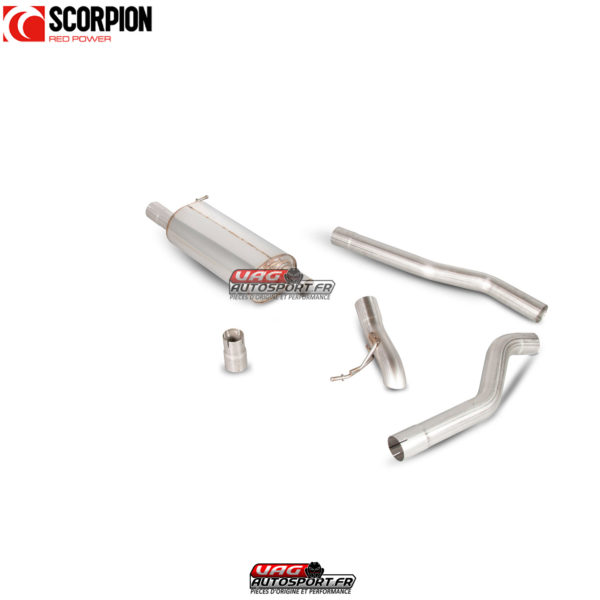 Système cat/DPF-back résonné - VW Transporter  T5 2.5TDi (03-09) / T5 2.0 (10-15) / T5 & T6 2.0 BiTDi (15-ON) SWB/LWD 2WD - SVW047S - Scorpion – Image 3