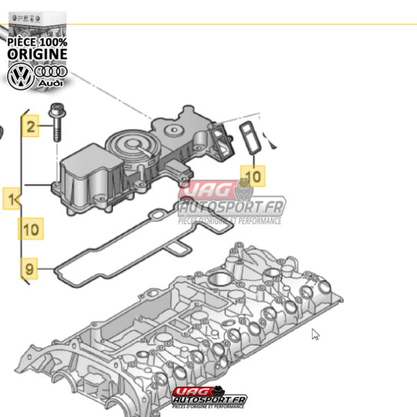 PCV VALVE - Moteur AUDI 2.5TFSI EVO 400cv - 07K103495E - Pièce 100% origine Audi – Image 7
