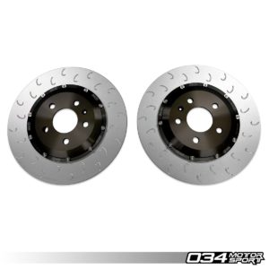 2-Piece Floating Rear Brake Rotor Upgrade Kit for Audi B9/B9.5 RS4/RS5 - 034-301-2010 - 034Motorsport