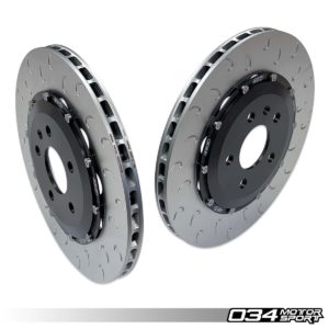 2-Piece Floating Rear Brake Rotor Upgrade Kit for Audi B9/B9.5 S4/S5/SQ5 - 034-301-2008 - 034Motorsport