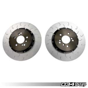 2-Piece Floating Rear Brake Rotor Upgrade Kit for F8x M2/M3/M4 - 034-301-2009 - 034Motorsport