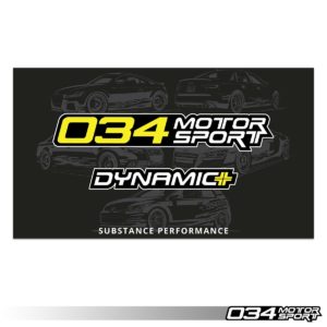 Bannière Murale Dynamic+ 034Motorsport, 1,7' x 3' - 034-A07-0003 - 034Motorsport