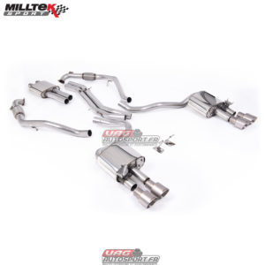 Catback Milltek avec silencieux intermédiaire SSXAU1122 - Audi S5 F5 3.0 V6 T - 2017 2018