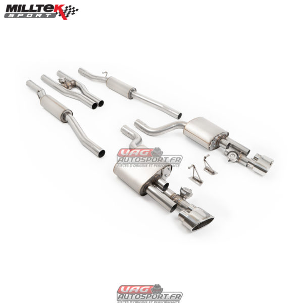Catback Milltek SSXAU1127 - Audi - RS4 B7- 4.2 FSI V8 - 2006 2008