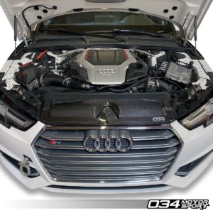 Couvercle de Radiateur en Fibre de Carbone pour Audi B9/B9.5 A4/S4 - 034-1ZZ-1005 - 034Motorsport
