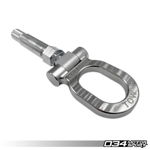 Crochet de remorquage en acier inoxydable 105mm - Audi MQB/B8/B8.5/B9 & VW MQB - 034-605-0008 - 034Motorsport