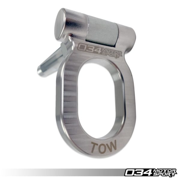 Crochet de remorquage en acier inoxydable 105mm - Audi MQB/B8/B8.5/B9 & VW MQB - 034-605-0008 - 034Motorsport – Image 2