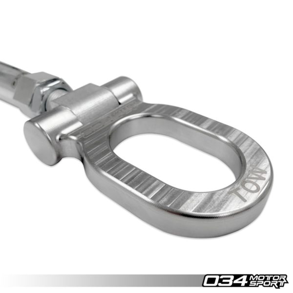 Crochet de remorquage en acier inoxydable 105mm - Audi MQB/B8/B8.5/B9 & VW MQB - 034-605-0008 - 034Motorsport – Image 4