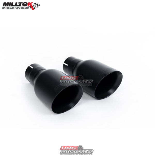 Demi-ligne (CatBack) - Sans silencieux intermédiaire - Sorties GT100 Cerakote Black - Audi S4 4.2 V8 Quattro B6 - SSXAU873 - Milltek – Image 2