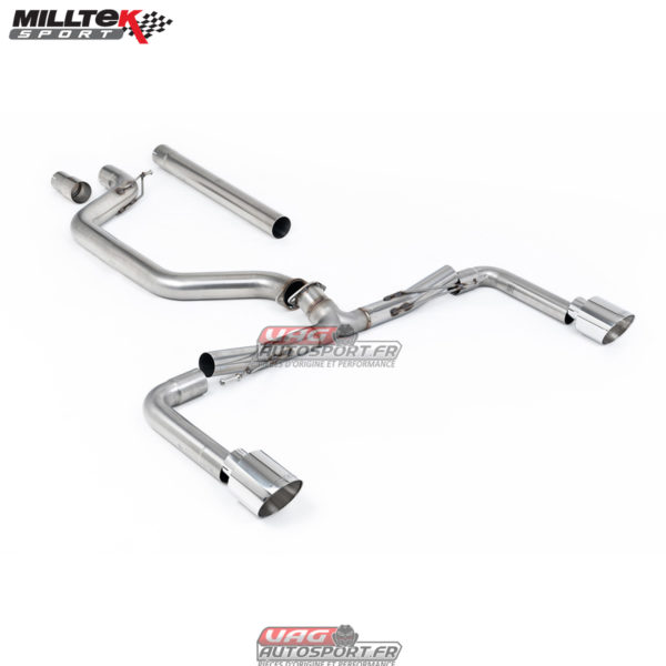 FAP Back Race (ligne après FAP) - Milltek SSXVW678 - VW Golf GTI Mk8.5 2.0 TSI 300cv- 2024 2025