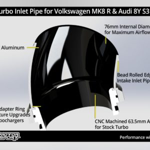 Kit d'Admission - VW MK8 R & Audi 8Y S3 MQB-Evo EA888 Gen 4 - Réf. 034-108-3048 - 034Motorsport