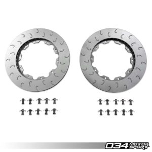 Kit de remplacement des disques arrière flottants 034Motorsport, Audi B9/B9.5 S4/S5 (Réf. : 034-304-2008)
