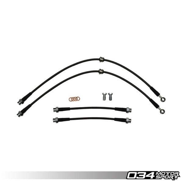 Kit Durites de Frein Aviation – Audi A3 8P & VW Golf/GTI/Jetta MkV/MkVI (Non-Bosch) – Réf 034-303-0006 – 034Motorsport