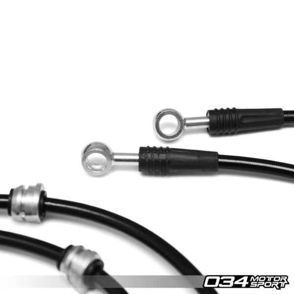 Kit Durites de Frein Aviation – Audi A3 8P & VW Golf/GTI/Jetta Mk6 (Etriers Bosch) – Réf 034-303-0017 – 034Motorsport – Image 2