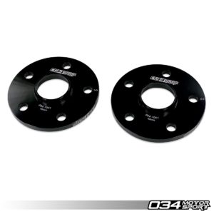 Paire de cales d'écartement de roue, 10mm, Audi et VW 5x112mm AVEC alésage central de 57.1mm - 034-604-7001 - 034Motorsport