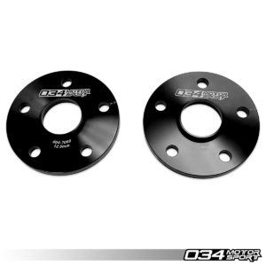 Paire de Calettes d'Écartement de Roues, 12,5mm, VW et Audi 5x112 avec Alesage Central de 57.1mm - 034-604-7009 - 034Motorsport