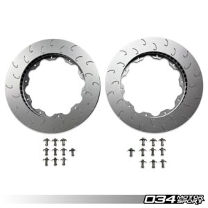 Replacement Front Rotor Ring Set, 390MM Stage 2, Gen 1 AND Gen 1.5 Audi R8 (4.2 V8 AND 5.2 V10) - 034-304-1004 - 034Motorsport