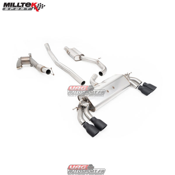 Ligne complète Milltek avec Cata Sport & Catback Resonnated - Audi S3 8V 2013-2018 - 2.0 TFSI Quattro - SSXAU382 - Milltek
