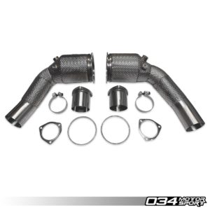 Stainless Steel Racing Catalyst Set, C8 Audi RS6/RS7 - 034-105-4052 - 034Motorsport