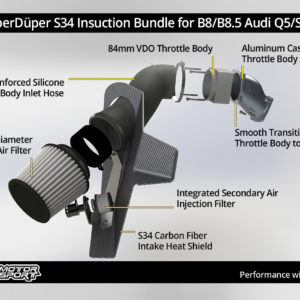 Kit d'Admission SüperDüper S34  – Audi Q5/SQ5 3.0 TFSI (B8/B8.5) – 034-108-1908 – 034Motorsport