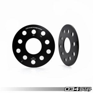 Wheel Spacer Pair, 5mm, Audi and Volkswagen 5x112mm AND 5x100mm with 57.1mm Center Bore - 034-604-7000 - 034Motorsport