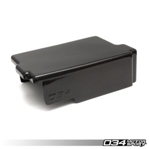 Cache Batterie Carbone (Battery Cover Overlay) – VW Golf/GTI/Golf R Mk7–Mk7.5 & Audi A3/S3 8V – 034-1ZZ-0001 – 034 MOTORSPORT