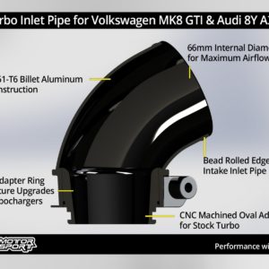 Ensemble Admission : filtre & durite gros volume - VW MK8 GTI & Audi 8Y A3 MQB-Evo EA888 Gen 4 – 034Motorsport – 034-108-3049