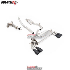 Ligne complète Milltek avec Cata Sport & Catback Resonnated - Audi S3 8V 2013-2018 - 2.0 TFSI Quattro - SSXAU382 - Milltek