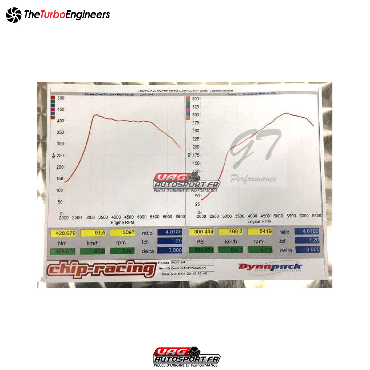 Turbo Hybride TTE280L 4746 VAG 1.8T Longitudinal - Audi A4 B6 - STAGE 3 - TTE – Image 4