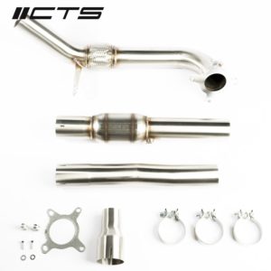 Downpipe high-flow CAT CTS Turbo réf. CTS-EXH-DP-0003-T-CAT pour VW Tiguan et Audi 8U Q3 (2009-2017)
