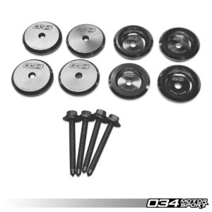 Inserts Aluminium Usiné pour Fixation de Berceau Avant - Châssis B5/B6/B7 - 034-601-0000 - 034MOTORSPORT