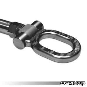 Crochet de Remorquage en Acier Inoxydable Motorsport - 150mm pour VW MK8 GTI/R - 034-605-0026 - 034Motorsport