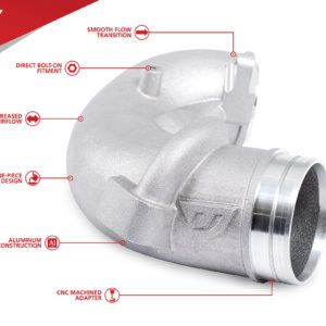 Coude d'Entrée de Turbo 3 pouces Unitronic pour 2.5 TFSI EVO - UH014-INA